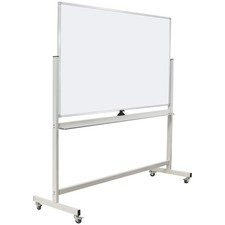 60"x40" Mobile Whiteboard Double-Sided Magnetic Large Dry Erase White Board w...