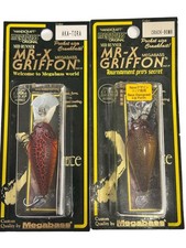 Megabass Griffon MRX Lure Set Red Tiger Crack Bomb New Unused 2 pcs Japan