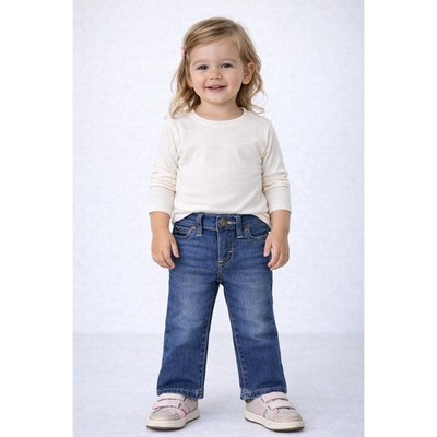 Kids Wrangler Bootcut Jeans Blue Wash Denim Bell Bottoms Toddler Girl Size 18 mo