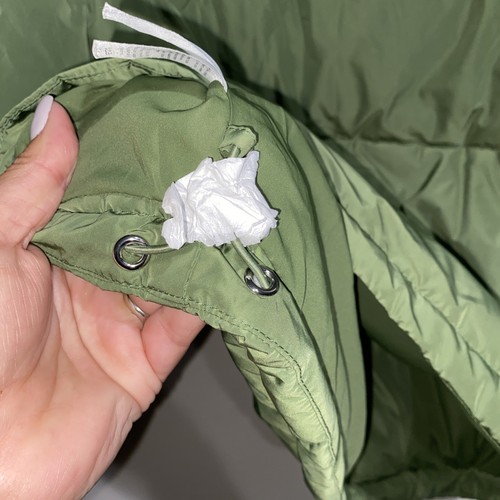 WeWoreWhat Green Snap Off Sleeve Nylon Quilted Puffer Jacket/Vest 2 In 1 Sz Sm - Picture 9 of 10