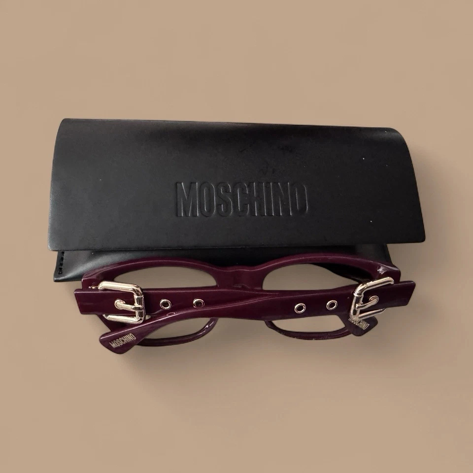 Moschino Hebilla Gafas de sol Mujeres Damas MOS 130/S LHFHA Nuevo En Estuche Foto 2 de 3