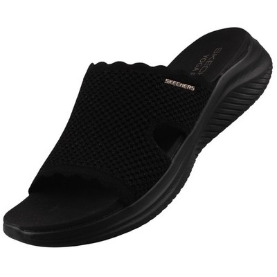 Skechers Ultra Flex 3.0 Sandal Bring It Damen Pantolette Clog Schwarz 164055-BBK