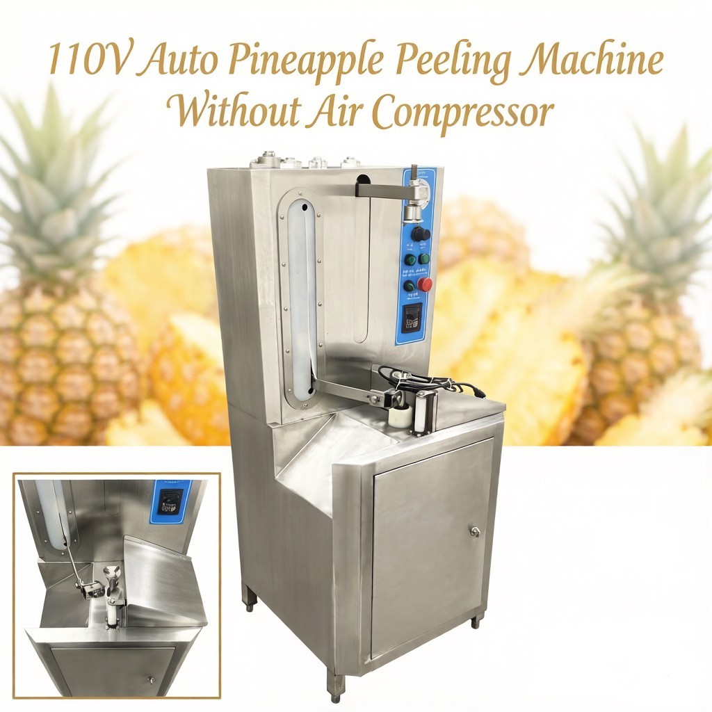 Commercial Pineapple Peeler Auto Fruit Peeling Machine Stainless Steel 260pcs/h
