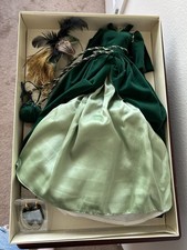 Franklin Mint Gone With The Wind Scarlett O Hara Doll Green Drapery Dress