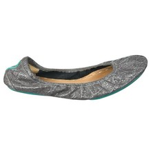 Tieks By Gavrieli Women  s Grey Embossed Croc Ballet Flat Size US 9
