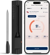 COSORI Wireless Meat Thermometer Digital, Bluetooth Food Thermometer for Grill, 