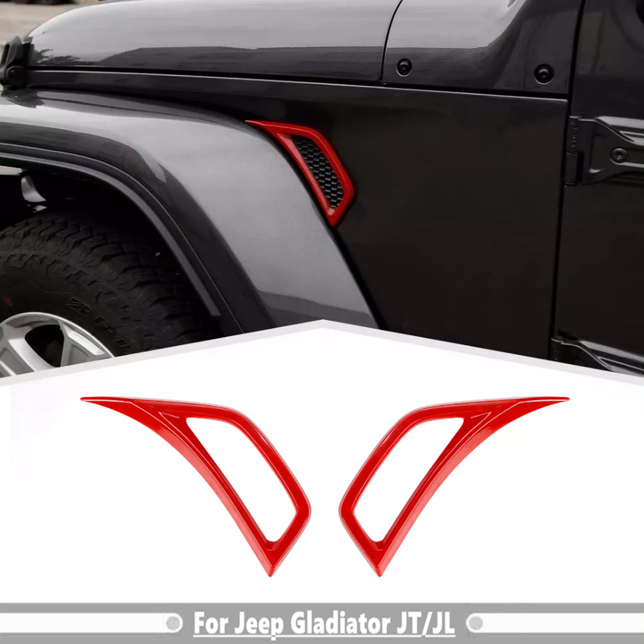 For Jeep Gladiator JT/JL 2018-2025 Red Exterior Side Fender Air
