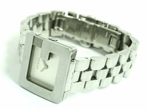 Gucci G Watch Ladies Stainless Steel Silver Dial Quartz 3600 L Battery No 27187 Ebay