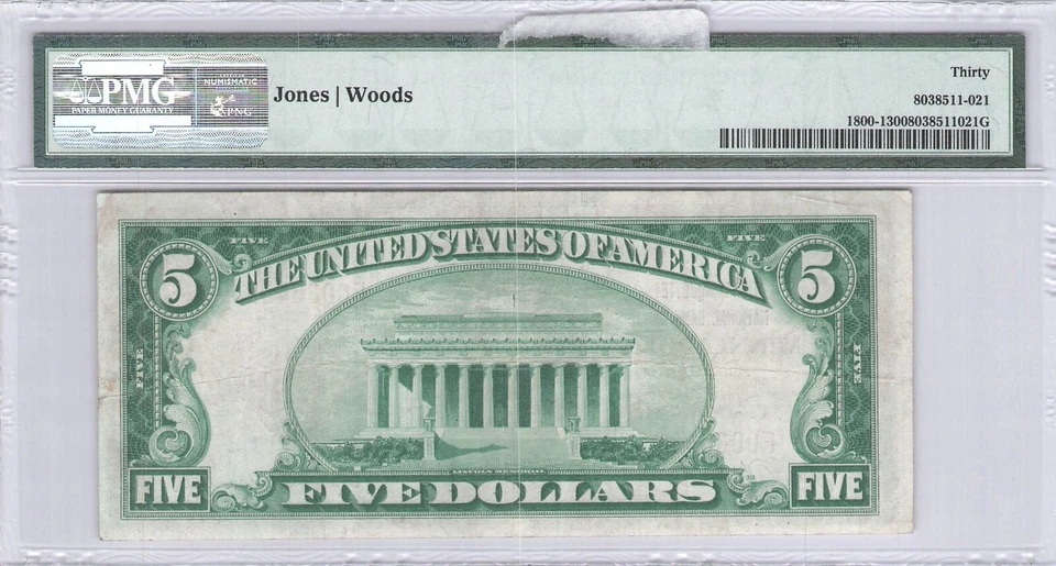 Empire NB of St Paul, MN $5.00 1929 PMG 25 Charter 12922 - Image 2 of 2