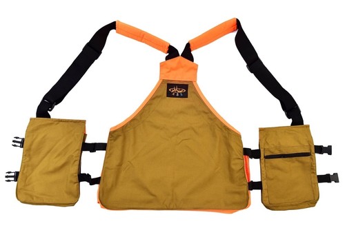 Upland Hunting strap vest Waxed water proof canvas Camping vest Hunting vest - Picture 4 of 7