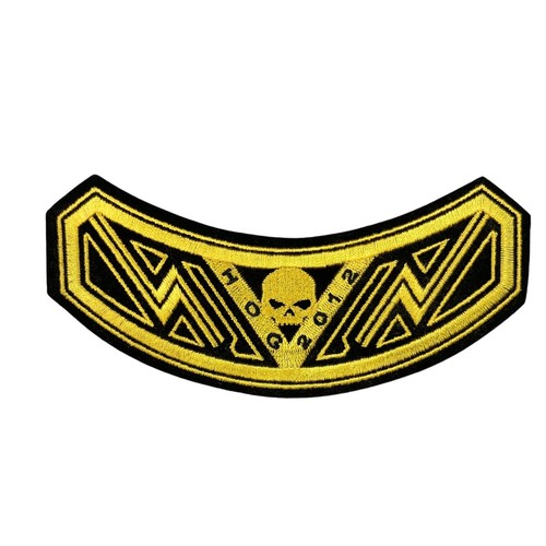 2012 Harley Davidson Owners Group HOG Membership Rocker Patch Vest Jacket Cycle - Picture 1 of 3