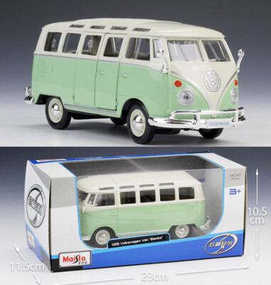 MAISTO 1:25  Volkswagen VAN SAMBA Alloy Diecast Vehicle Buss Car MODEL TOY GIFT
