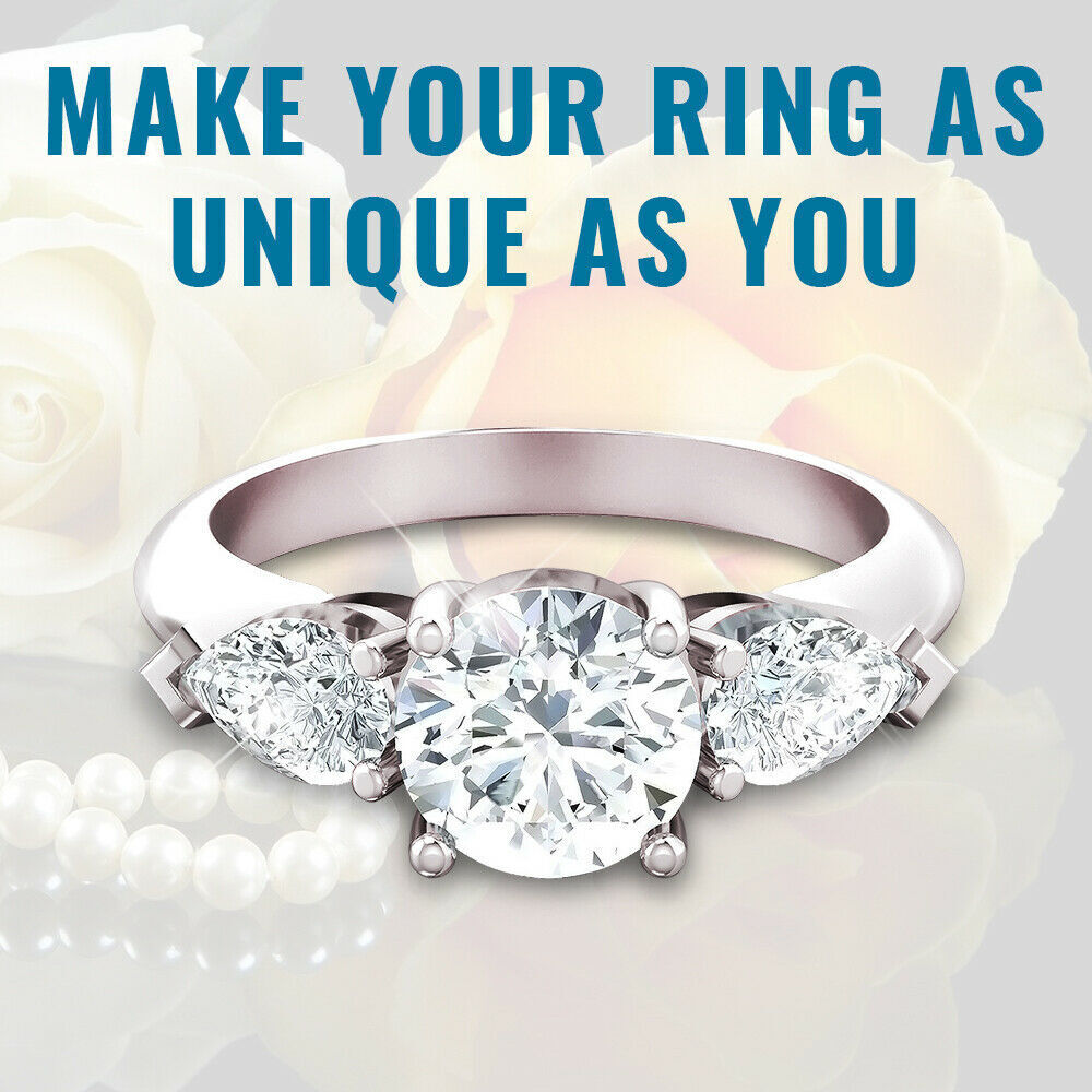Engagement Daisy Cluster 14K White Gold Plated 2.41 Ct Engagement Daisy Cluster 14K White Gold Plated 2.41 Ct