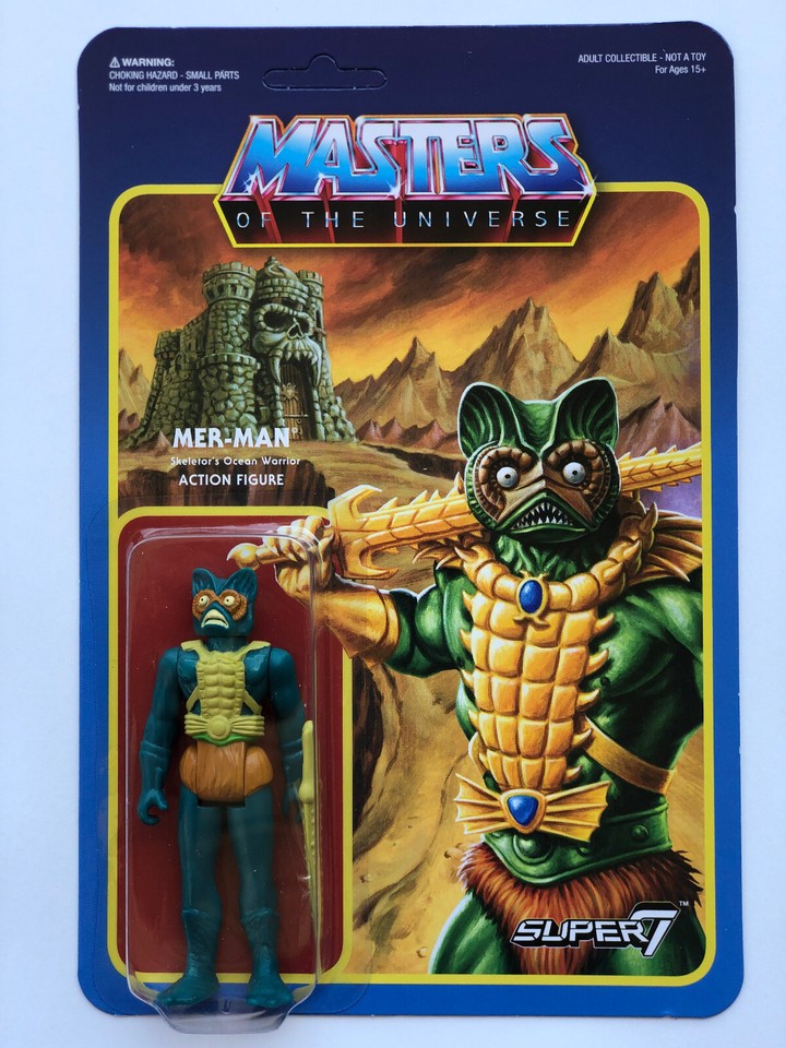 Super7 ReAction MOTU Masters Universe Action Figure Set HeMan Skeletor