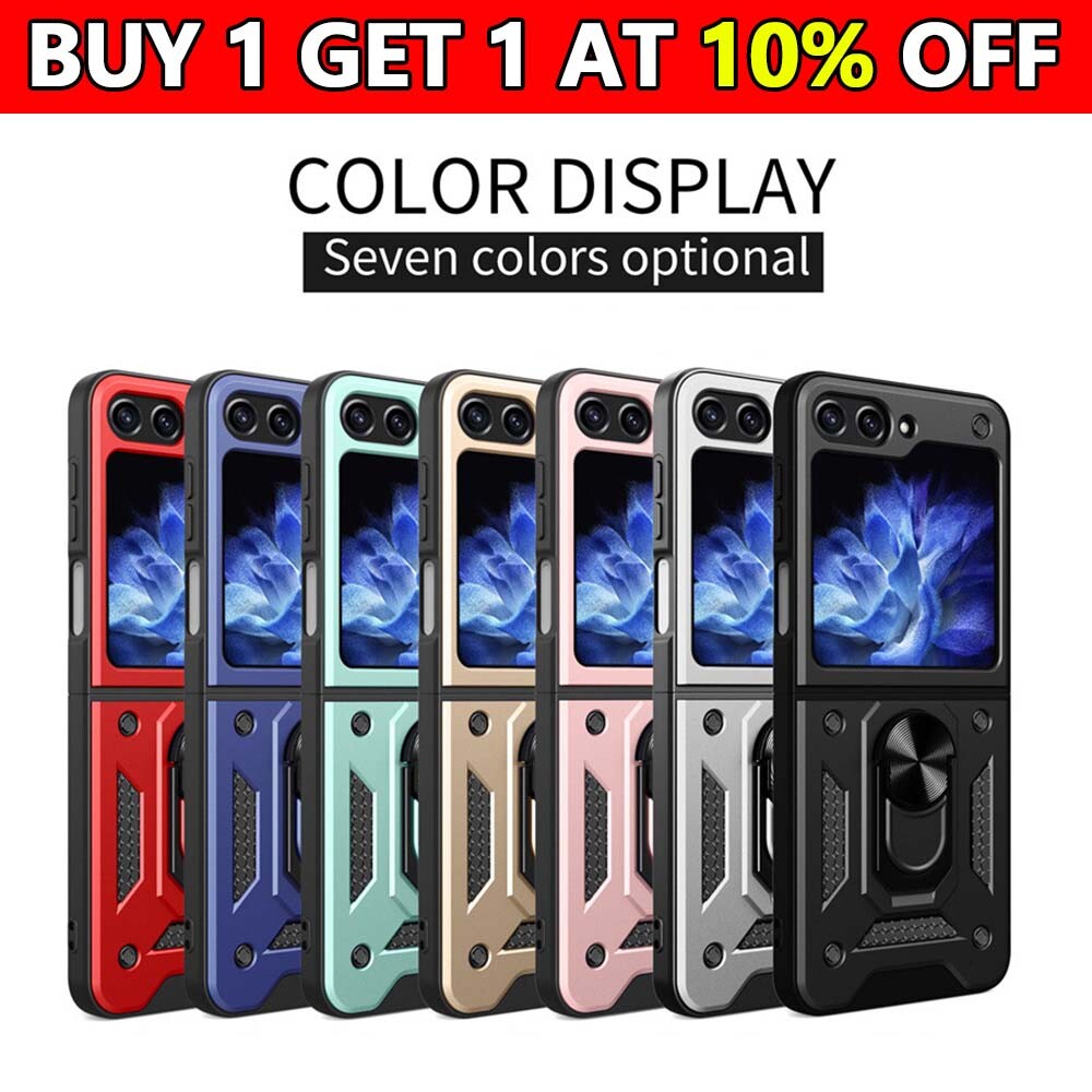 For Samsung Galaxy Z Flip3-6 5G Case Phone Cover Military Grade Shockproof Stand