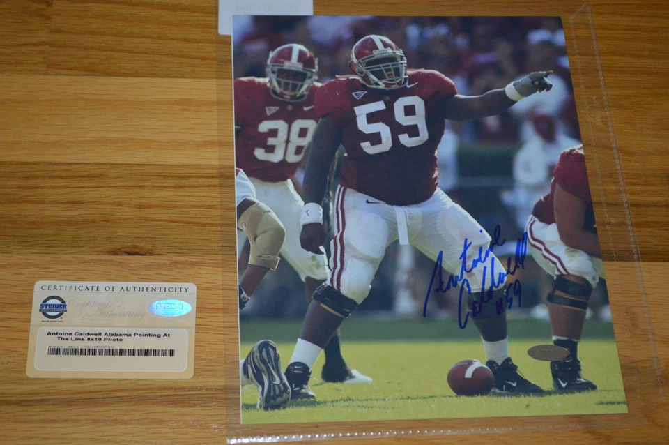Antoine Caldwell #59 Signed Alabama Crimson Tide 8x10 Photo with Steiner COA - Image 4 of 4