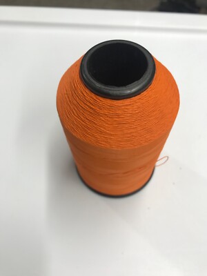 Holland thread Co. size C nylon wrapping thread color 18 Orange  4oz.