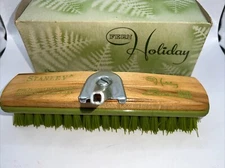 STANLEY Home Products Slimline Scrub Brush Head #3073 Holiday Green Vintage NOS