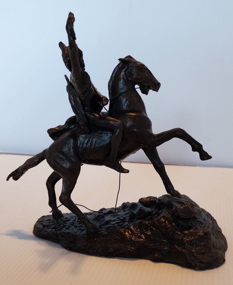FREDERICK REMINGTON "THE SCALP " by Franklin Mint 7"x7".
