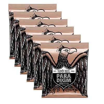 Ernie Ball 2078 Paradigm Light 11-52 Acoustic Guitar Strings - 6PK - #P02078-6