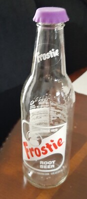 Frostie root beer bottle w/re-usable Silicone rubber  cap For Beer bottles too!