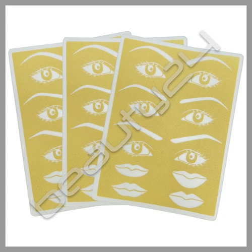 3D Eyebrow and Lips Tattoo Eye Permanent Make-up Practice Pad Sponge Skin 3pcs