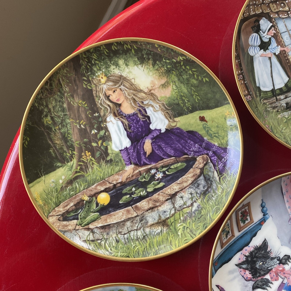 Lot of 6 Kaiser Porcelain W. Germany Fairy Tale-themed collector