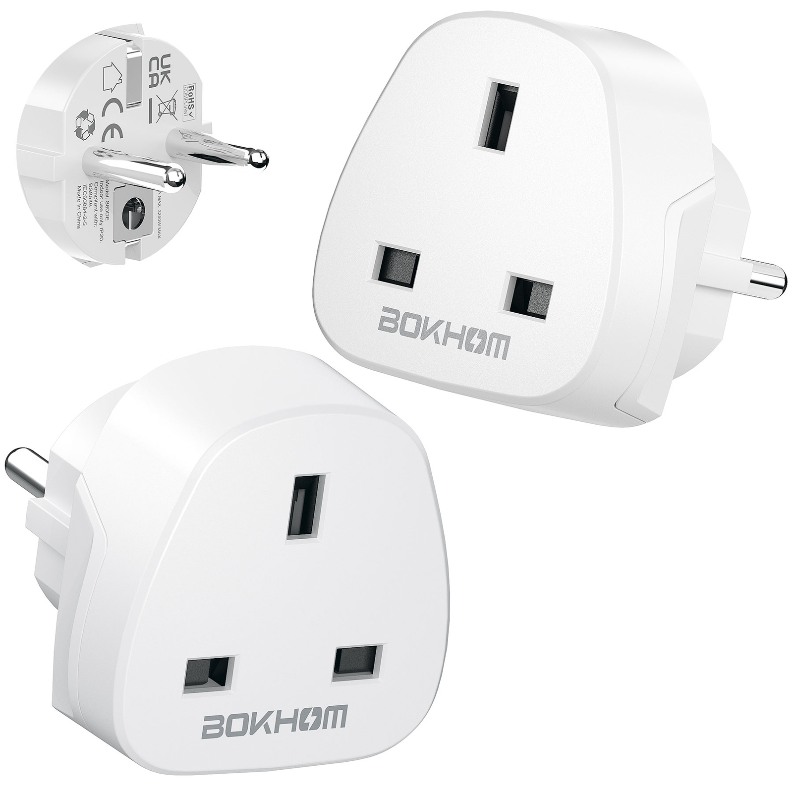 UK TO EU / UK TO US Travel Adapter / Travel USB Charger with AU UK US