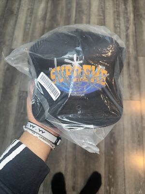 Supreme Irak Arc Mesh Back 5-Panel Hat Black