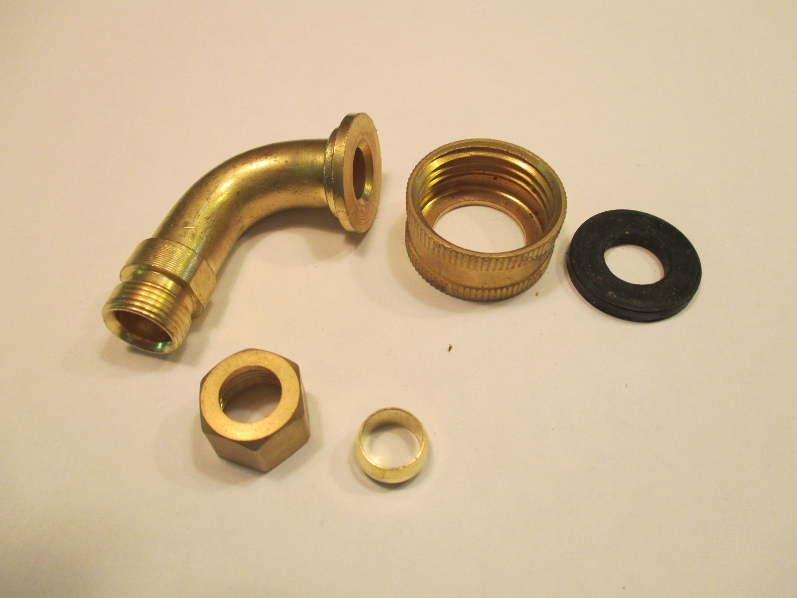 (1) BRASS DISHWASHER ELBOW 3/4" FEMALE HOSE X 3/8" OD COMPRESSION eBay