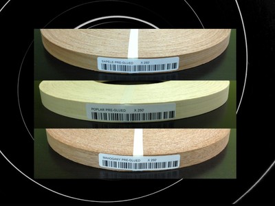 Sapele Poplar Mahogany Khaya wood veneer edge banding pre glued 5/8" to 2"x 250' Sapele Poplar Mahogany Khaya wood veneer edge banding pre glued 5/8" to 2"x 250'