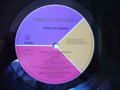 Mike + The Mechanics & Word Of Mouth Vinyl UK 1991 Virgin A2/B1 LP Genesis - Picture 4 of 15