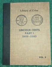 1909 to 1940pds LINCOLN HEAD CENT SET  LIBRARY OF COINS ALBUM   bk5