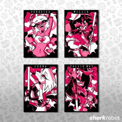 ヘルヴァボス プライド 2025 ステッカーシート Helluva Pride Sticker Sheet Set 1 – Shark Robot