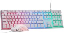 Skytech Gaming Classic RGB Gaming Mouse  Keyboard Combo White