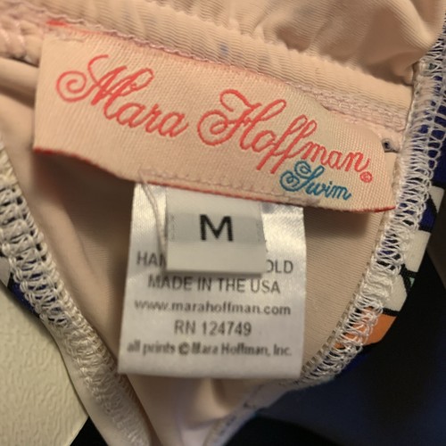 Mara Hoffman Women’s POW Wow V Wire Bikini Top & Pow Wow Ruched Side Bottom M - Picture 4 of 6