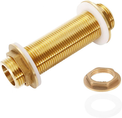 Solid Brass Bulkhead Fitting, G3/4 Außengewinde, 100mm, Messing-Gewindeanschluss