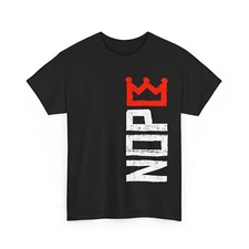 No Kings Protest Sign Nope Simple Bold Crown Women Men T-Shirt