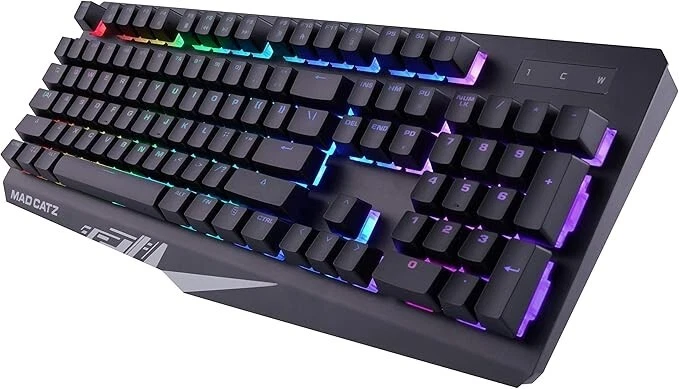 Mad Catz S.T.R.I.K.E. 2 Membrane Gaming Keyboard – Black Body – 9 RGB Effects - Image 2 of 4