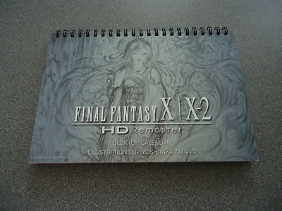 Final Fantasy X / X-2 Desktop Calendar Yoshitaka Amano
