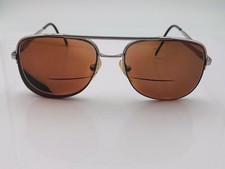Vintage BerDel Patrick Silver Metal Pilot Sunglasses Italy FRAMES ONLY