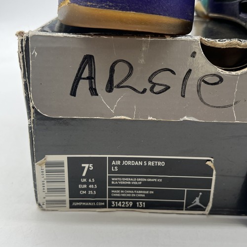 Size 7.5 - Air Jordan 5 Retro LS 2006 Grape (314259-131) - Picture 6 of 9