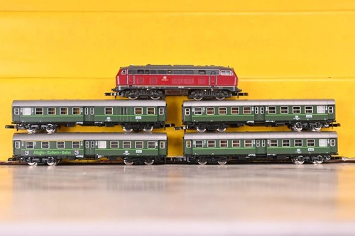 Märklín Mini-Club 8131 DB 218 Diesel Locomotive & Passenger Car Set Z 5PCS - Picture 5 of 6