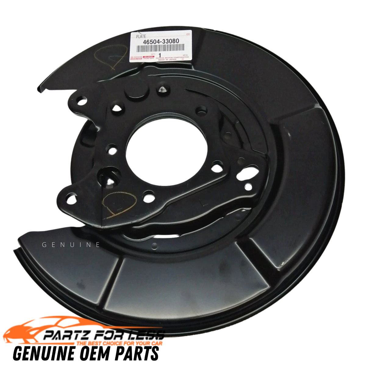 46504-33080 Toyota Genuine Parking Brake Plate Sub-Assy LH