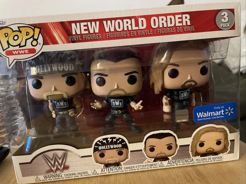 WWE WCW Funko POP NWO Hulk Hogan Scott Hall Kevin Nash Paquete de 3 Exclusivo de Walmart