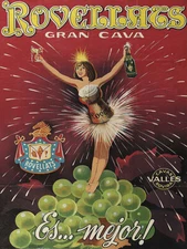 Vintage Gran Cava Liqour Apertif Ad reproduction steel sign FREE SHIPPING Bar 