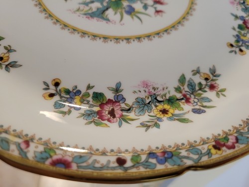 Mint New Box England English Coalport 'Ming Rose' Porcelain Plate Serving Knife - Picture 8 of 11