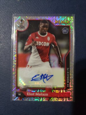 2021-22 Topps Merlin Soccer #31 Eliot Matazo AS MONACO FC Rookie Card 91