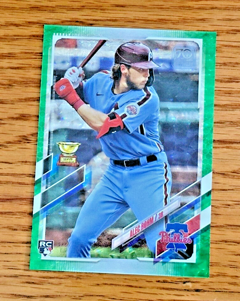 ALEC BOHM 2021 Topps Series 1 #277 Rookie RC Green Foil /499