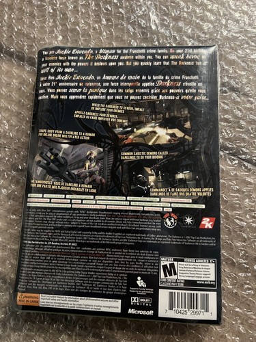 The Darkness (Microsoft Xbox 360, 2007) BRAND NEW SEALED CANADIAN - Picture 2 of 6